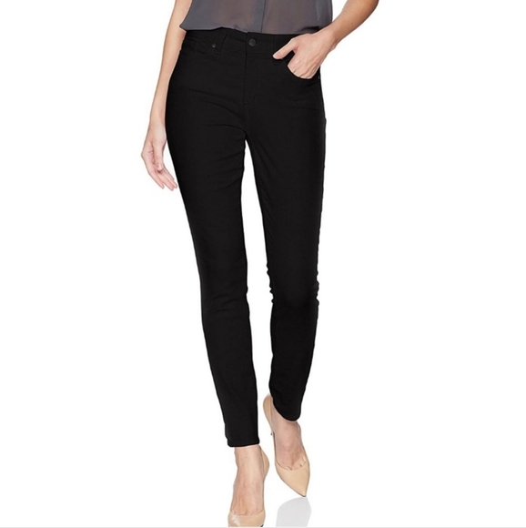 NYDJ Ami Black Side Embroidered Skinny Legging Jeans Size 12 - Picture 4 of 11